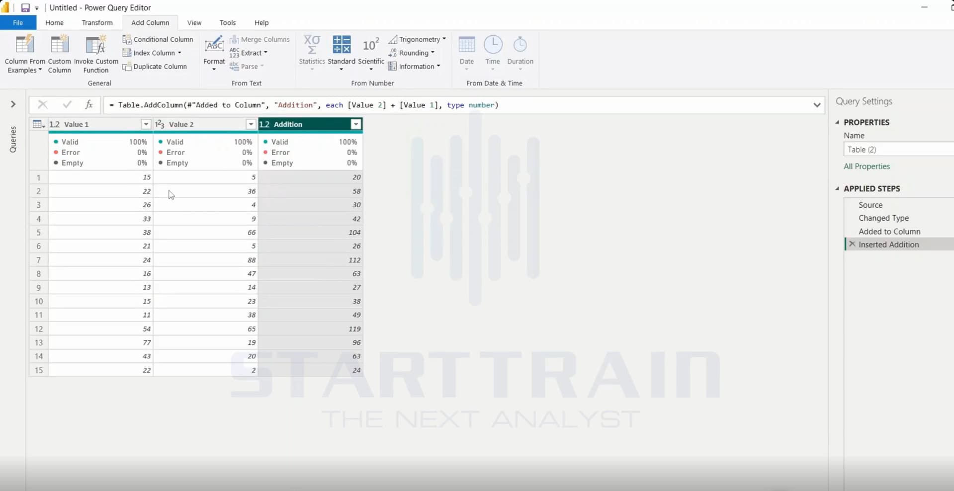Standard trong Power BI