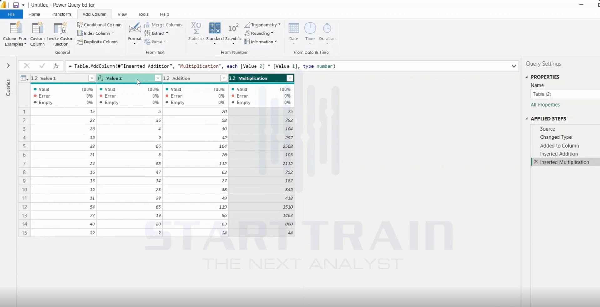 Standard trong Power BI