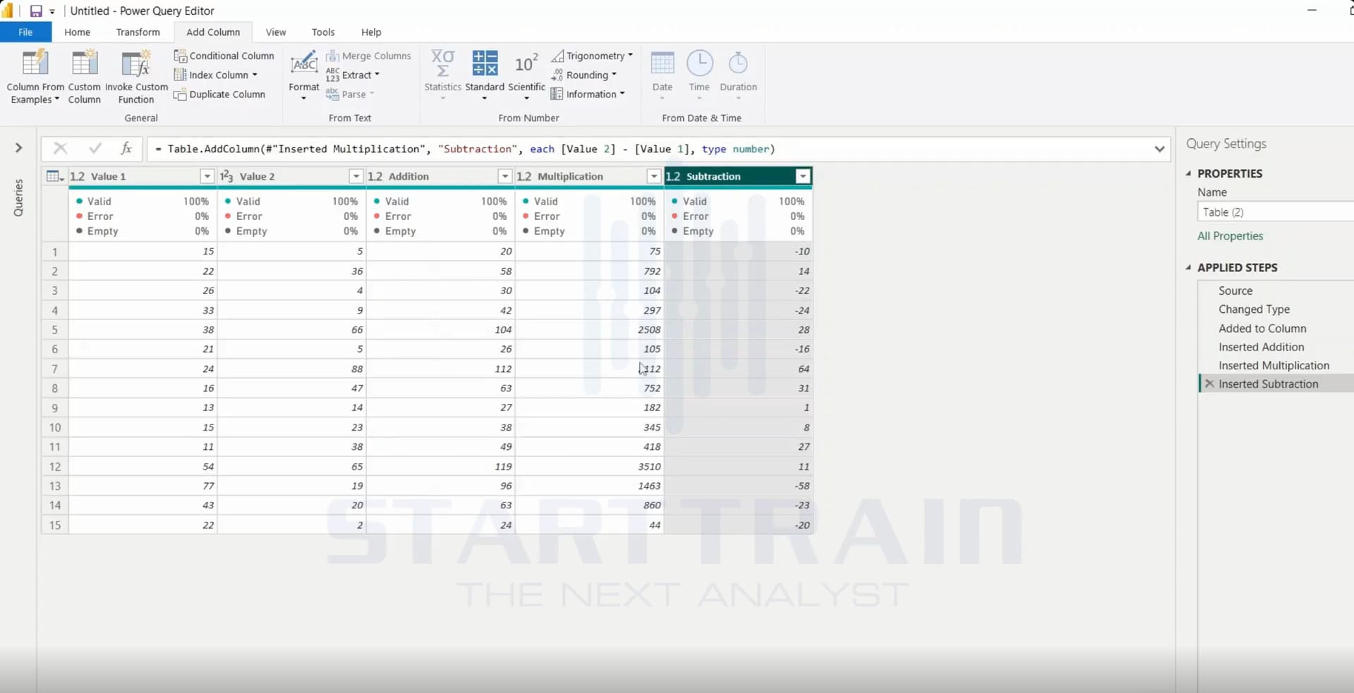Standard trong Power BI