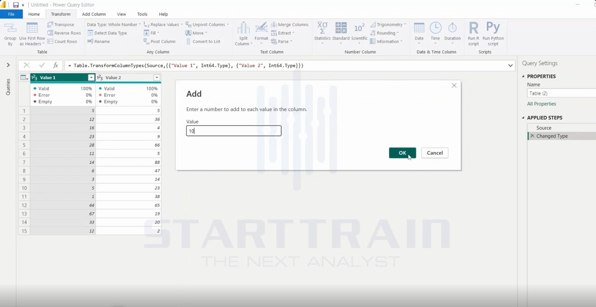 Standard trong Power BI