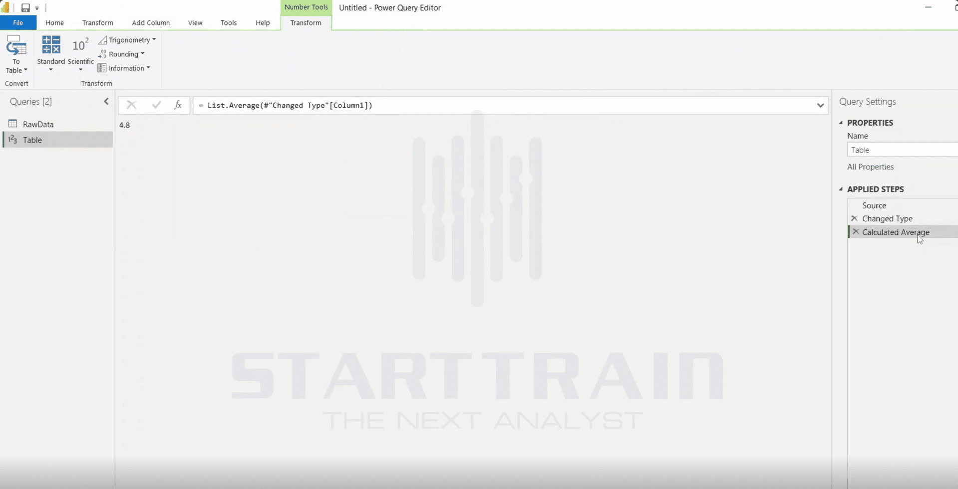 Statistics trong Power BI
