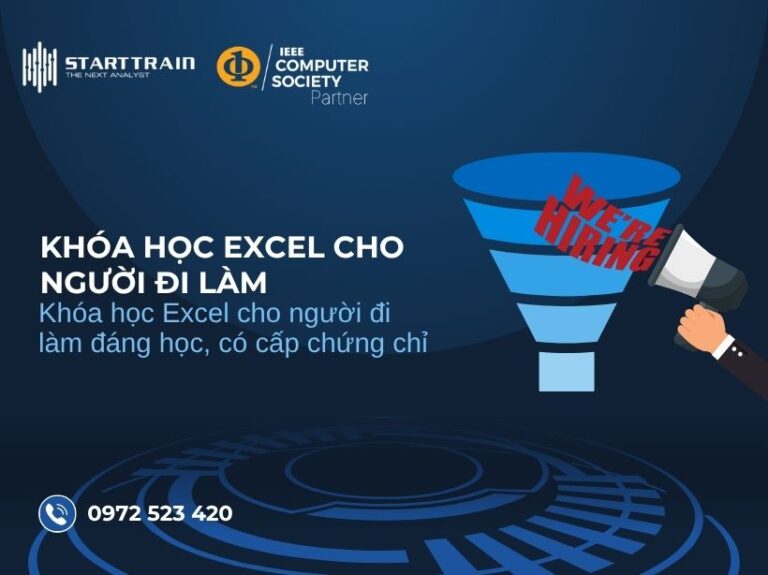 Khóa học Excel cho người đi làm đáng học, có cấp chứng chỉ 30 Khóa học Excel cho người đi làm