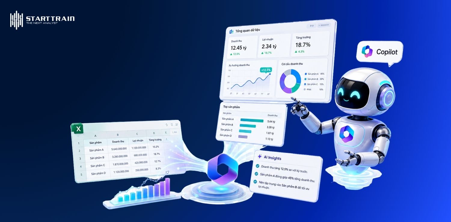 Phân tích dữ liệu Excel bằng AI: Lợi ích và cách thực hiện 2 Phân tích dữ liệu Excel bằng AI