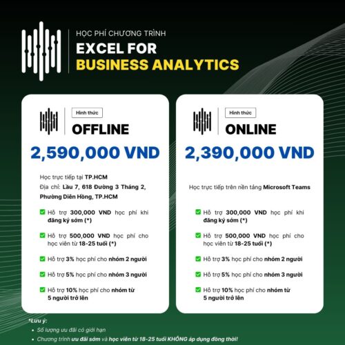 Excel for Business Analytics - Online