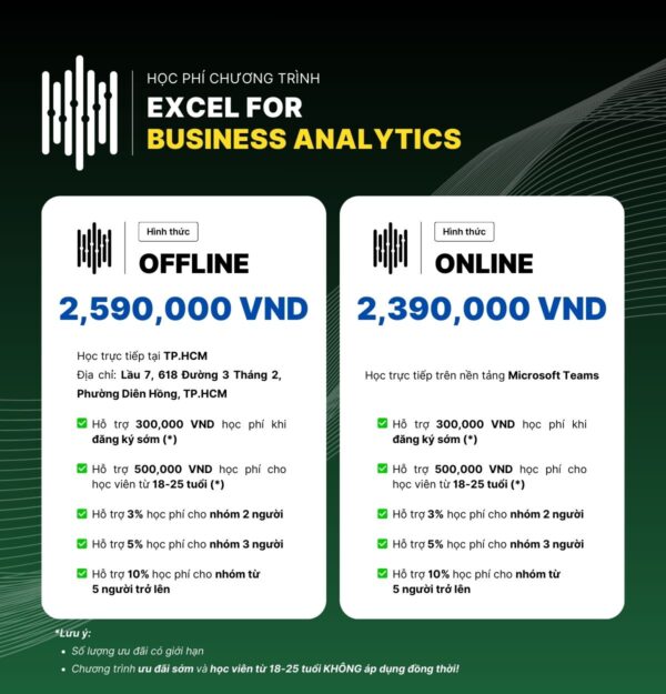 Excel for Business Analytics - Online