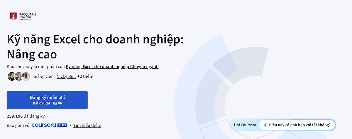 Website tự học Excel