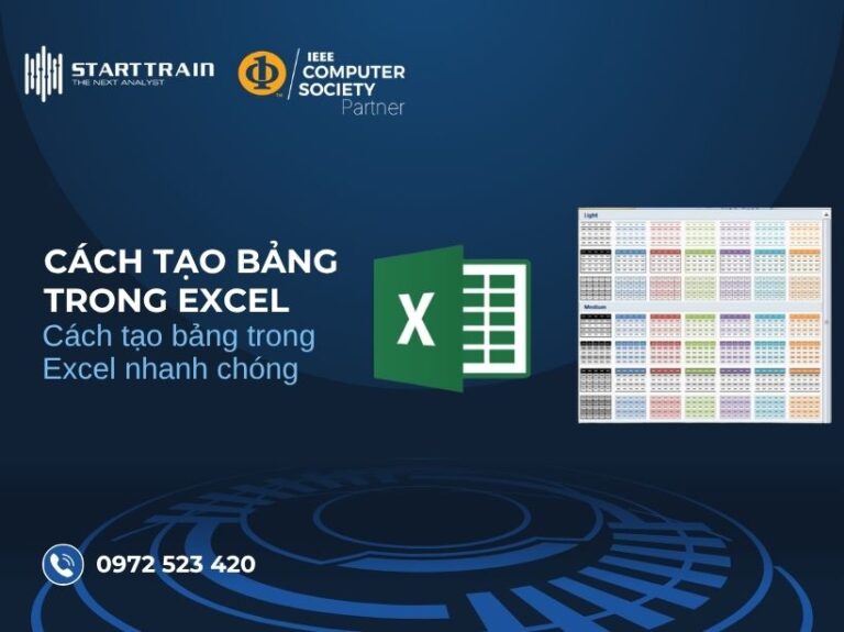Cách tạo bảng trong Excel nhanh chóng và chuyên nghiệp 2026 55 Cách tạo bảng trong Excel