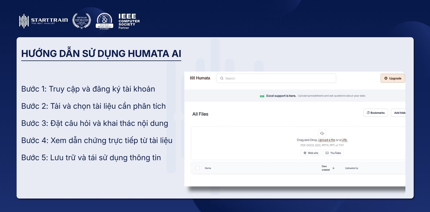 Hướng dẫn sử dụng Humata AI