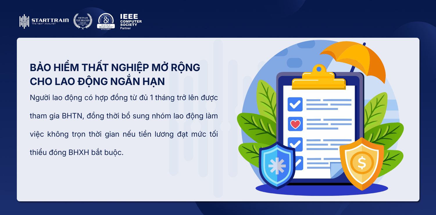 Bảo hiểm thất nghiệp mở rộng cho lao động ngắn hạn