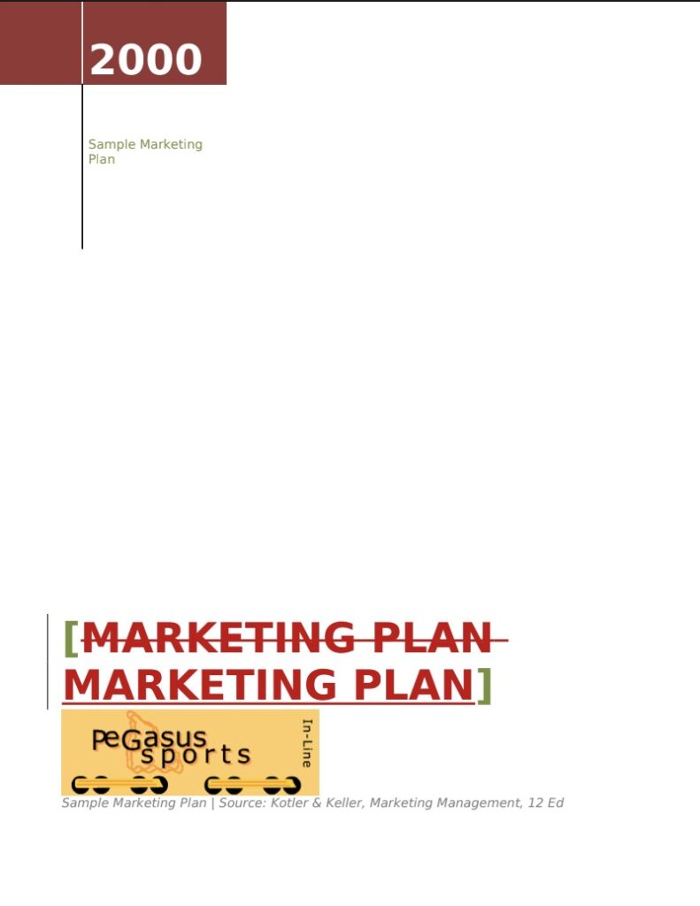 Sample Marketing Plan