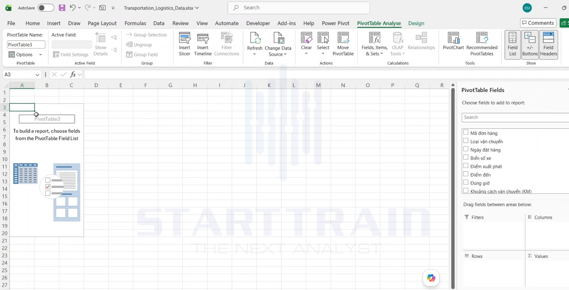 pivot table trong excel