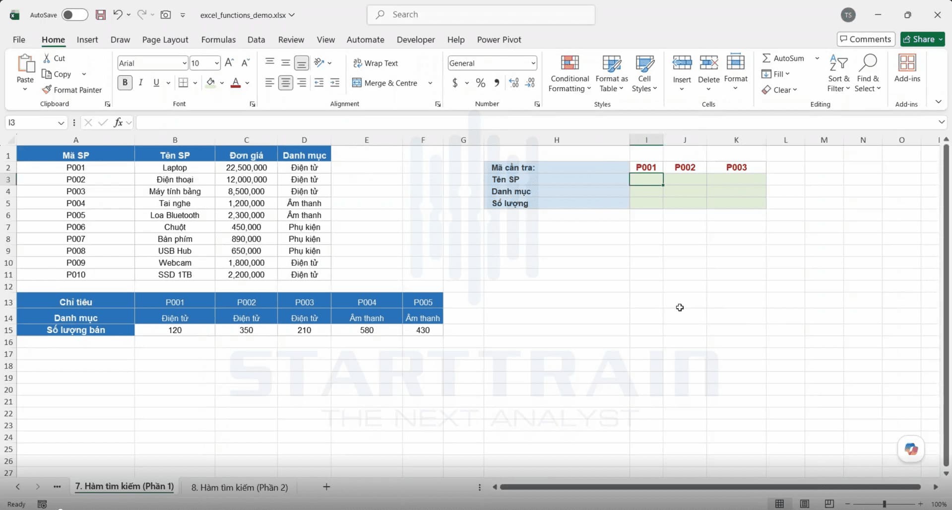 hàm VLOOKUP và hàm HLOOKUP