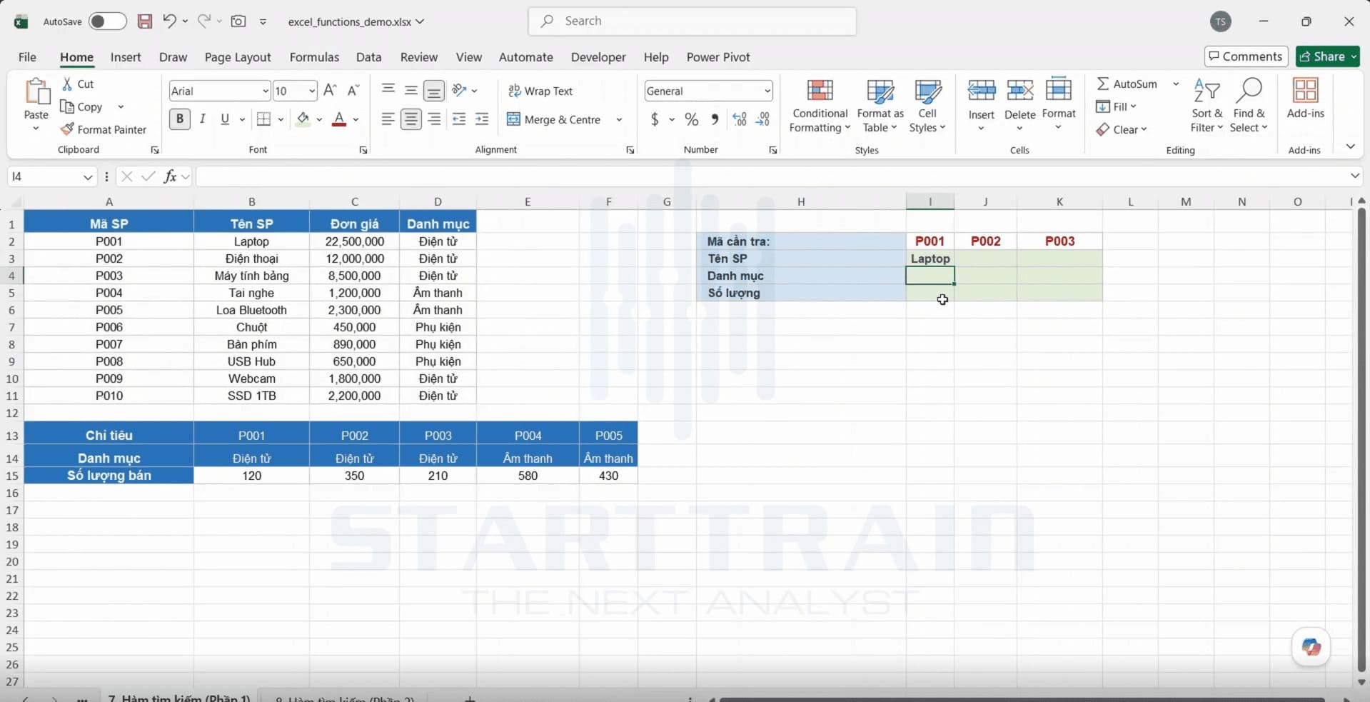 hàm VLOOKUP và hàm HLOOKUP