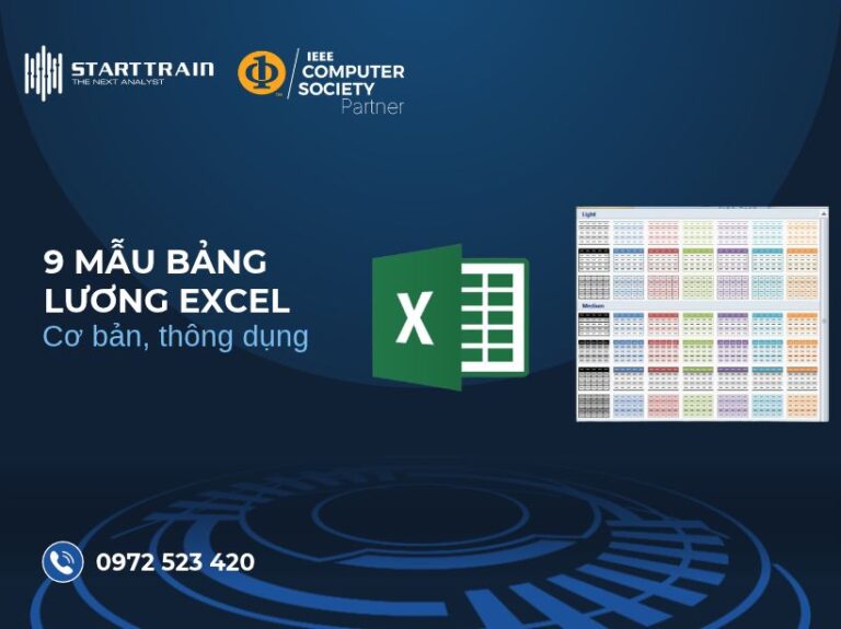 mẫu bảng lương excel