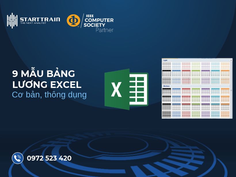 mẫu bảng lương excel