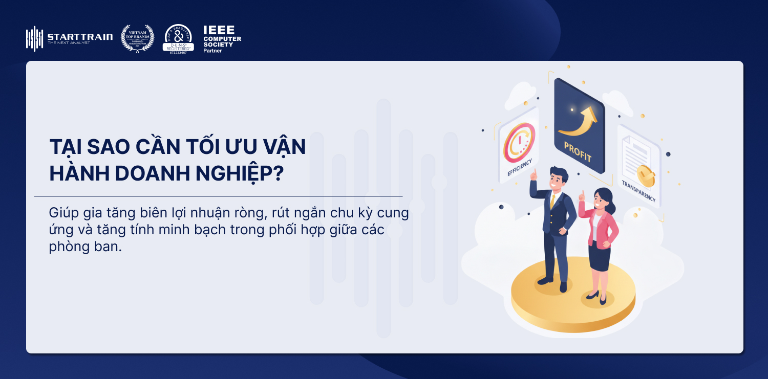 Tại sao cần tối ưu vận hành doanh nghiệp