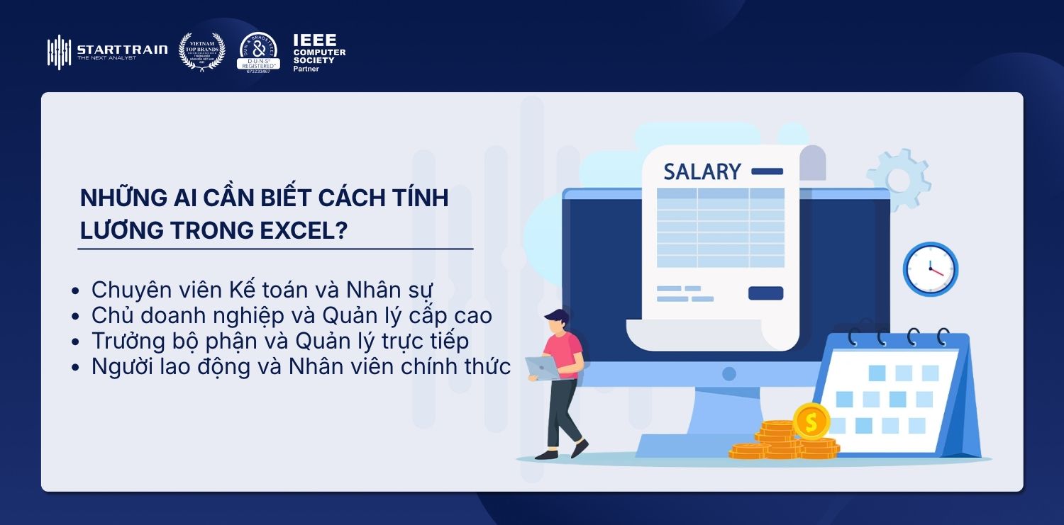 Cách tính lương trong Excel
