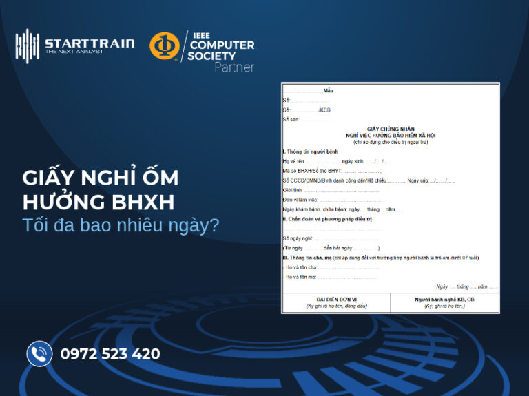 Giấy nghỉ ốm hưởng BHXH
