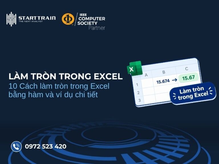 Cách làm tròn trong Excel