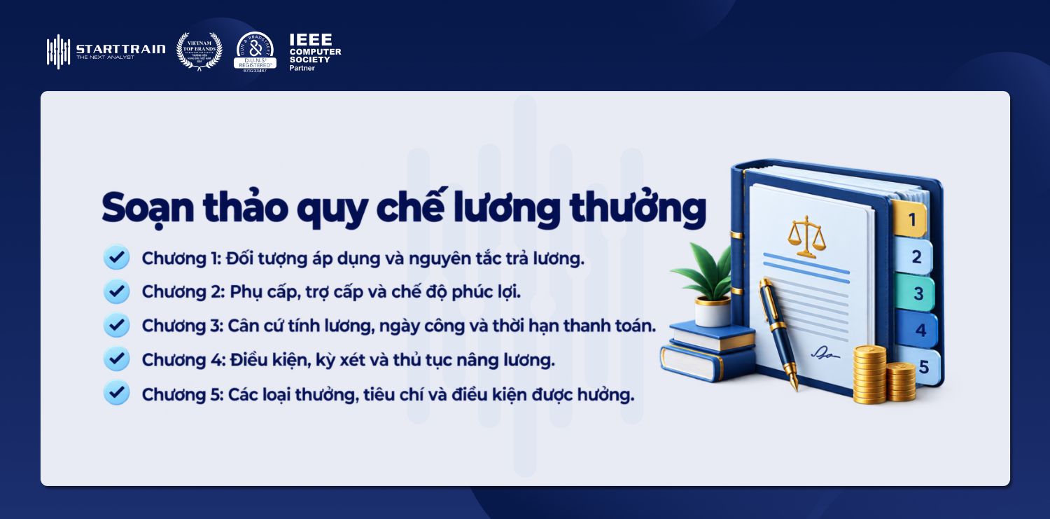 Soạn thảo dự thảo quy chế lương thưởng
